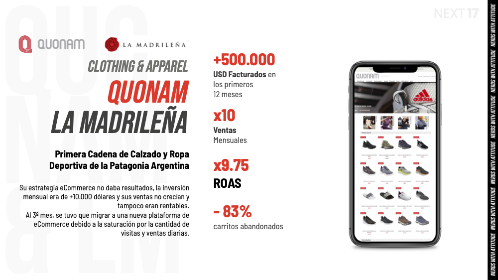 Quonam & La Madrileña — calzado deportivo, Patagonia