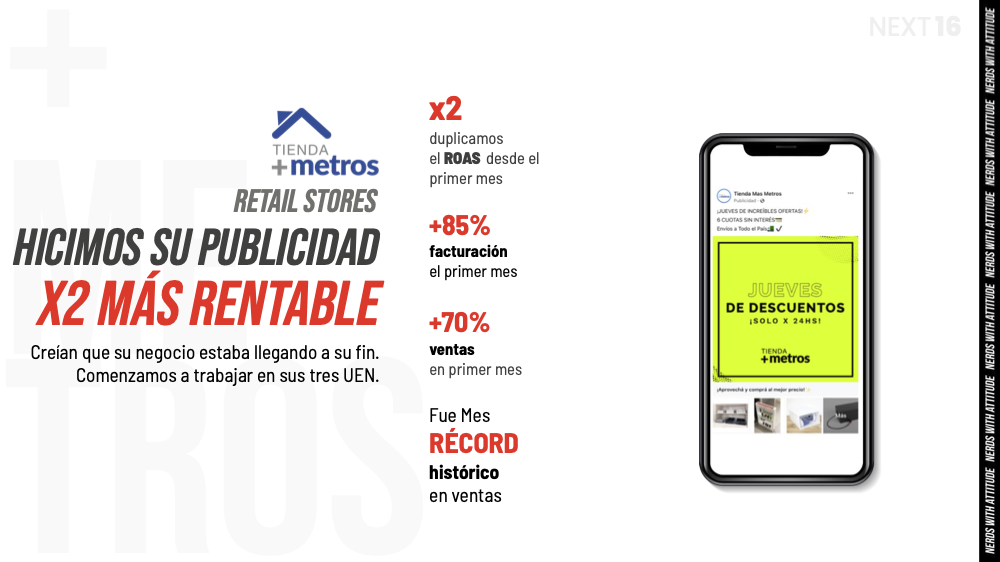 Tienda +Metros — retail